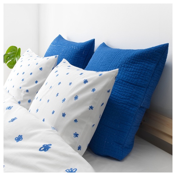 Home Furniture Diy Ikea Tankvard Quilted Bedspread Throw Blanket Queen King 100 Cotton Blue Globalgym Parsberg Com